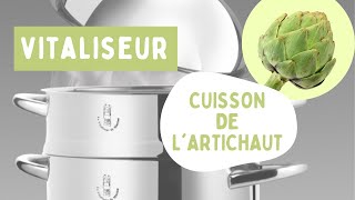 COMMENT FAIRE CUIRE UN ARTICHAUT AVEC LE VITALISEUR DE MARION 🍃 [upl. by Hightower513]