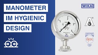 Sichere Druckmessung in der sterilen Verfahrenstechnik  Plattenfedermanometer im Hygienic Design [upl. by Ahsuat388]