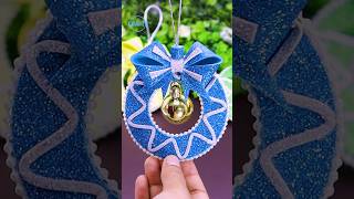 DIY Wreath Ornaments for Christmas Tree Decoration🎄Easy Making at Home christmas shorts craft [upl. by Alahc]