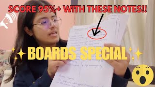 HOW I SCORED 94 WITH THESE NOTES🤷📑trendingicse [upl. by Novad]