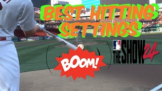 Best Hitting Settings In Mlb The Show 24 [upl. by Nyvets]