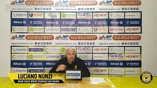 14022024  Conferenza Stampa post partita  San Severo vs Vicenza  Luciano Nunzi [upl. by Nilauqcaj949]