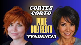 DISEÑO CORTES CORTOS PIXIE CUT E BOB RECTO TENDENCIA 2025 [upl. by Rosenberger]