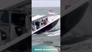 Haulover at it Again  Boats vs Haulover Inlet shorts hauloverinlet waves boat boating miami [upl. by Ailene296]