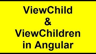 ViewChild amp ViewChildren in Angular  Angular Interview Question amp Answers  Learn Angular Concepts [upl. by Ahtibat]