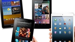 iPad mini vs Nexus 7 Galaxy Tab 77 amp Kindle Fire HD [upl. by Calica]