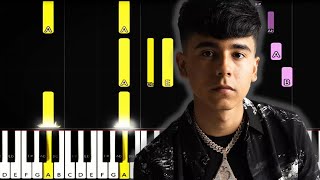 Ivan Cornejo  Está Dañada  Piano Tutorial  Free MIDI [upl. by Nicks704]