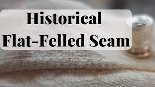 Hand Sew A Backstitched FlatFelled Seam LEFT HANDED [upl. by Anwahsar]