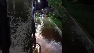 Flooding has started in San Pedro Belize belize belizevacation storms flooding [upl. by Bay702]