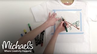 Fabric Markers and Paint Pens  DIY Apparel  Michaels [upl. by Idnahs]