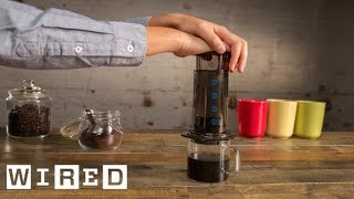 A Look at the Aerobie AeroPress CoffeemakerGadget LabWIRED [upl. by Riatsala728]