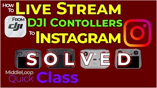 Livestream to Instagram from a DJI Drone  SOLVED [upl. by Misak881]