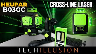 🔥COMPACT LASER LEVEL 3x360° Huepar B03CG in test😱  Huepar B03CG Cross Line Laser  Review amp Test [upl. by Lorac411]