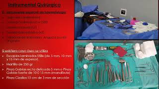 TÉCNICA QUIRÚRGICA DE LA OSTEOSINTESIS DE PLACAS Y TORNILLO 1°PARTE [upl. by Nirre]