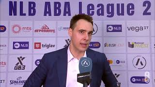 Postgame press conference Spartak Office Shoes – Vojvodina mts 2912024 [upl. by Albin]