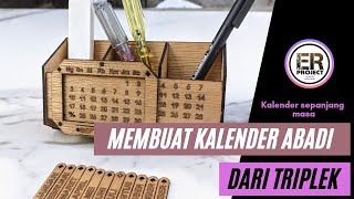 Membuat kalender abadi dari triplek [upl. by Marillin808]