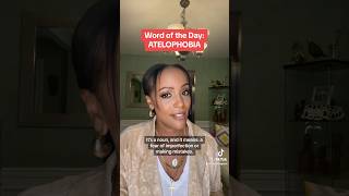 ATELOPHOBIA Discover this profound word in 45 seconds wordoftheday newwords vocabulary ￼ [upl. by Ecissej]