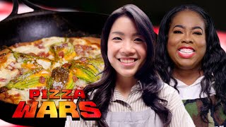 Inga Lam and Nicole Russell Make Cast Iron Pizza  Pizza Wars [upl. by Airyt487]