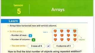 شرح ماث تالتة ابتدائي كتاب المعاصر lesson  5  Arrays grade 3 [upl. by Aibos]