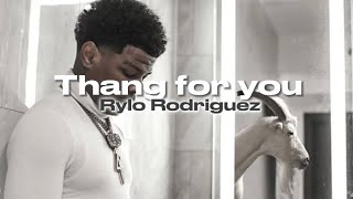 Rylo Rodriguez  Thang for you lyrics ft No cap [upl. by Eiuqnom]