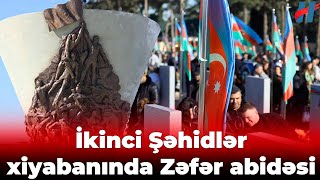 Xalq şəhidlərini anır  İkinci Şəhidlər xiyabanında Zəfər abidəsi  Fotolar [upl. by Yelrac]