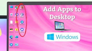 Windows 11 How To Add Apps To Desktop [upl. by Sanburn]