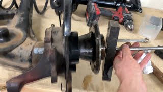 Better than Beating A Good Way to Press A Hub Into Wheel Bearing BMW E30Z3 etc [upl. by Gwenn]