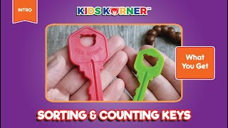 Sorting and Counting Keys by Kids Korner  Fine Motor Skills Toys for Toddlers  What You Get [upl. by Ianaj]