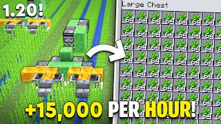 Minecraft BEST Sugar Cane Farm 121  New  15000 Per Hour [upl. by Perry]