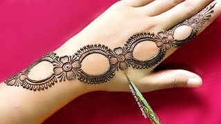 Very beautiful stylish back hand mehndi design  Easy latest mehndi design  Mehndi design  Mehndi [upl. by Clifford]