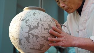 Plant Light  The Process of Making Korean Traditional Pottery Master of Korean Pottery [upl. by Ghiselin]