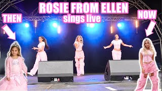 Child Ellen Star Rosie McClelland Sings Live at Festival Full VLOG [upl. by Salkcin391]