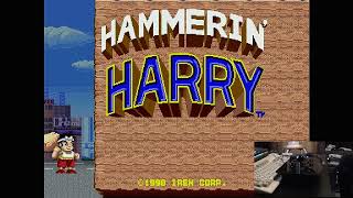 Hammerin Harry Arcade  RetroArcade Capture [upl. by Mcguire]