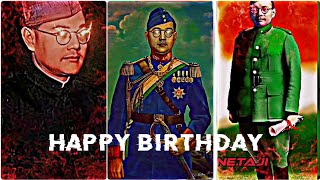 Netaji subhash chandra Bose  Birthday WhatsApp status 🎂🧡💫  A Tritibute ❤ netaji ravanaeditz [upl. by Olpe]