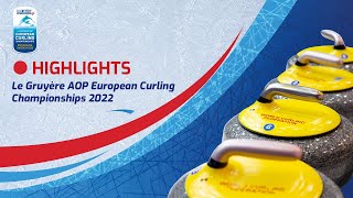 DENMARK v SWITZERLAND  Gold Highlights  Le Gruyère AOP European Curling Championships 2022 [upl. by Ymaral]