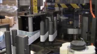 Makro Labelling Roll Fed Labeller at PET Bottling Plant [upl. by Nolyar612]