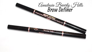 Anastasia Beverly Hills Brow Definer Review Dark Brown amp Ebony [upl. by Almeda]