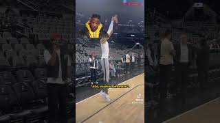 Quels sons écoute Wemby avant un match  basketball nba wembanyama wemby booba rapfrancais [upl. by Yellehs]