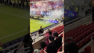 Wisla Krakow v Trnave choreografia v podaní Wisly Krakov conferenceleague wisłakraków [upl. by Kartis492]