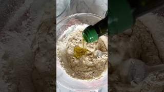 five ingredient overnight focaccia bread at home fyp shorts focaccia easy noknead artisan [upl. by Ecnav]