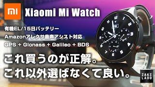 これ買っとけば鉄板で間違いない！アレクサ対応に超精度GPS内蔵 15日バッテリー搭載でまさに最強！しかも安い！ Xiaomi Mi Watch レビュー [upl. by Aicnom]