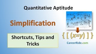 Simplification  Shortcuts amp Tricks for Placement Tests Job Interviews amp Exams [upl. by Korfonta562]