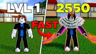 Noob to Max How Fast Can I Get From Level 1 to 2550 on Blox Fruits With No ROBUX FULL MOVIE [upl. by Llovera]