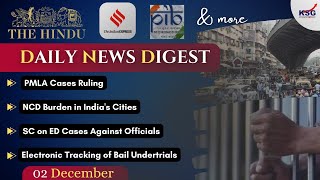 Daily News Digest  02 December 2024  Current Affairs Discussion  KSG India [upl. by Surtimed203]