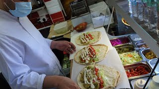 Lebanese Falafel Sandwich Wrap for £500  also Falafel Recipe making Process  at quotFresh Falafelquot [upl. by Welsh]