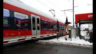 Bahnübergang Fasanenstrasse in Balgach [upl. by Emrich]