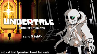 Undertale Stronger than you Sans fight FAN ANIMATION [upl. by Cr]