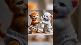 The Story of Kitten Siblings cat catlover cute kitten shorts [upl. by Ynotna]