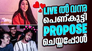 ഇവൾ ഇത് എന്ത് ഭവിച്ചാ😂  A GIRL PROPOSED ME IN LIVE STREAM😍  FREEFIRE MALAYALAM  hipstergaming [upl. by Nylle]