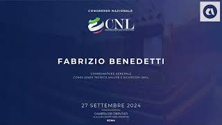 Congresso nazionale Cnl intervento di Fabrizio Benedetti [upl. by Terryl3]